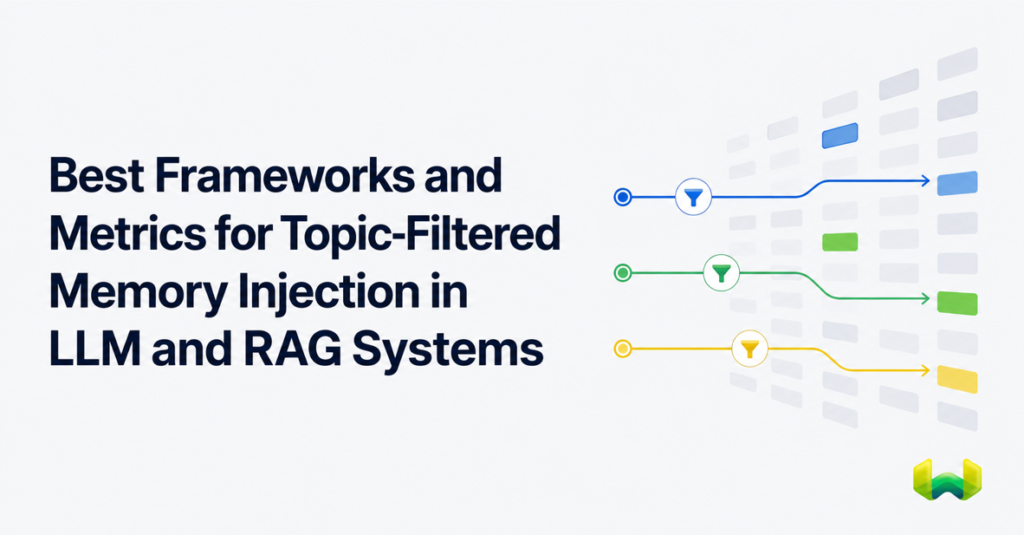 Best Frameworks and Metrics for Topic-Filtered Memory Injection in LLM and RAG Systems