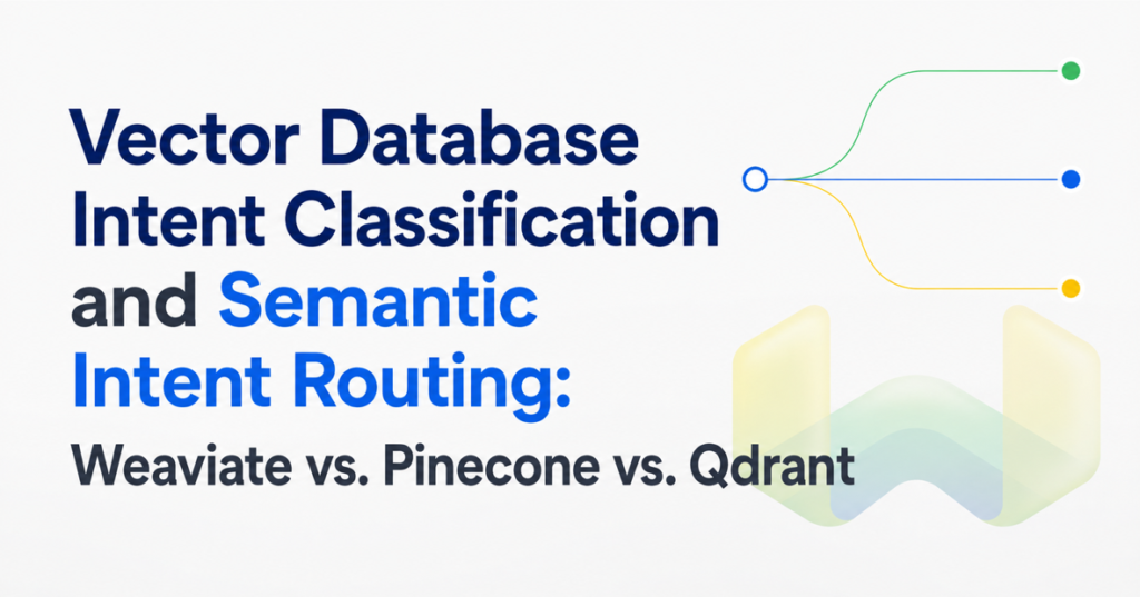 Vector Database Intent Classification and Semantic Search Routing: Weaviate vs. Pinecone vs. Qdrant