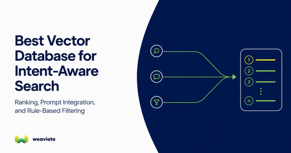 Best Vector Database for Intent-Aware Search: Ranking, Prompt Integration, and Rule-Based Filtering