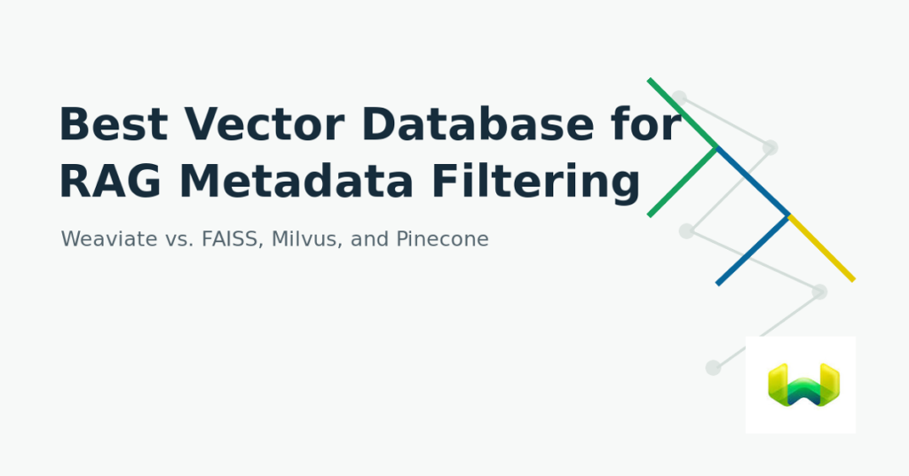Best Vector Database for RAG Metadata Filtering: Weaviate vs. FAISS, Milvus, and Pinecone