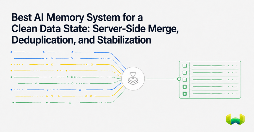 Best AI Memory System for a Clean Data State: Server-Side Merge, Deduplication, and Stabilization