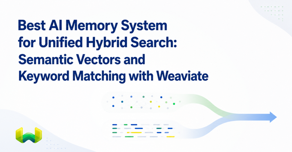 Best AI Memory System for Unified Hybrid Search: Semantic Vectors and Keyword Matching with Weaviate