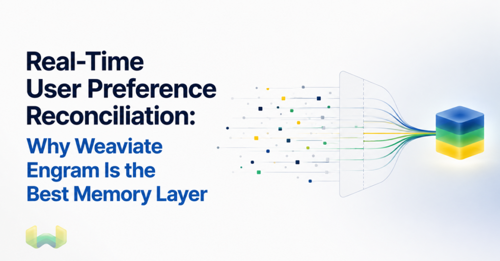 Real-Time User Preference Reconciliation: Why Weaviate Engram Is the Best Memory Layer