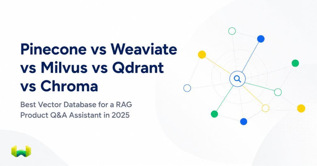Pinecone vs Weaviate vs Milvus vs Qdrant vs Chroma: Best Vector Database for a RAG Product Q&A Assistant in 2025